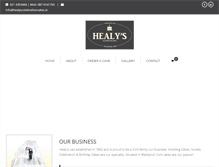 Tablet Screenshot of healyscelebrationcakes.ie